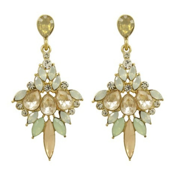 Jewelry - Spring Starburst marquis rhinestone linear earring